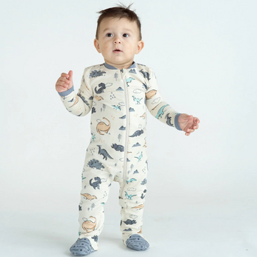 Bamboo Fleece Footie Way Zipper